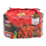 Nissin Thai Signature Tom Yum Kung Creamy Instant Noodles in 72g package, dry grocery product with spicy soup and noodles.