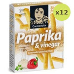Carmencita Shaker Fries Paprika Vinegar Flavor 13.5g – 12 Packs