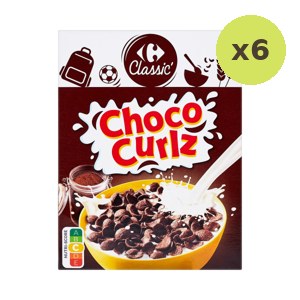 Carrefour Choco Curlz 375 g – 6 Packs