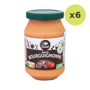 Carrefour Classic Sauce Bourguignonne 250 g – 6 Packs