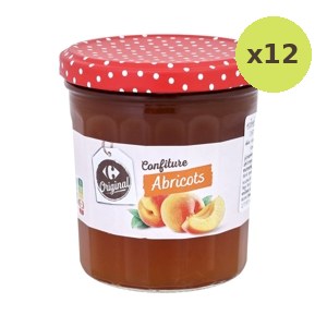 Carrefour Confiture Abricots 370 g – 12 Packs