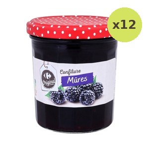 Carrefour Confiture Mures 370 g – 12 Packs
