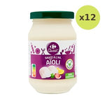 Carrefour Sauce Aioli Condimentaire 245 g – 12 Packs