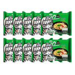 WAIWAI Quick Instant Noodles with steamed shrimp and lime flavor, 55g dry grocery product in a colorful package.