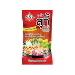 Aor Sor Ror Suki Dipping Sauce in a clear bottle, ideal for dry grocery, with a focus on the sauce's label and packaging.
