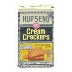 HUP Seng Cream Cracker 428g box, dry grocery snack with crispy, golden cream-filled crackers.