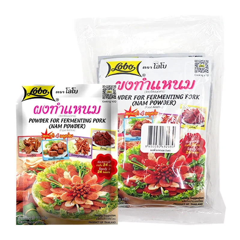 Lobo NAM Powder Mix 70g x6 boxes, dry grocery product with six packages of savory seasoning powder.