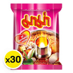 Mama Yentafo Tom Yum instant noodles in 60g packs, featuring vibrant dry grocery packaging with spicy seafood flavor.