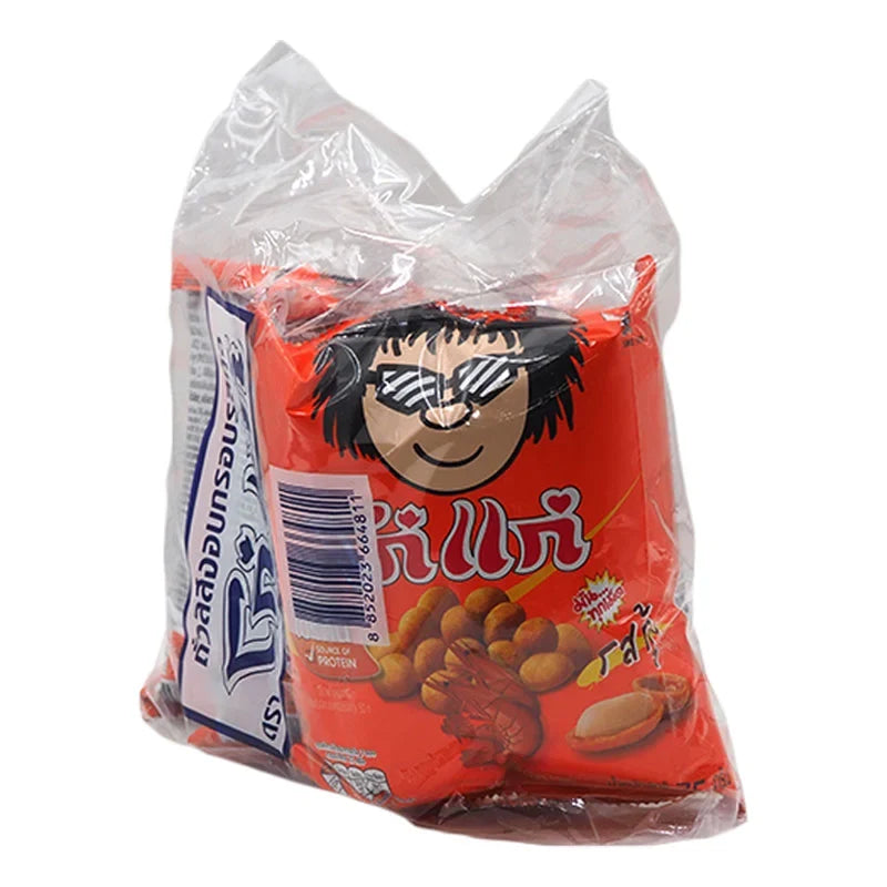 KOHKAE Peanut Shrimp snack, 75g x3 pack, dry grocery snack with crunchy shrimp and peanut mixture in a resealable bag