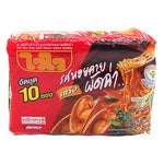 WAIWAI Pad Char Baby Clam Flavour Instant Noodles, 60g x10 pack, dry grocery product with noodles and seasoning packets.