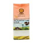 Bag of Baboo All Purpose Flour in a grocery setting, showing a white flour bag with the Baboo brand label.