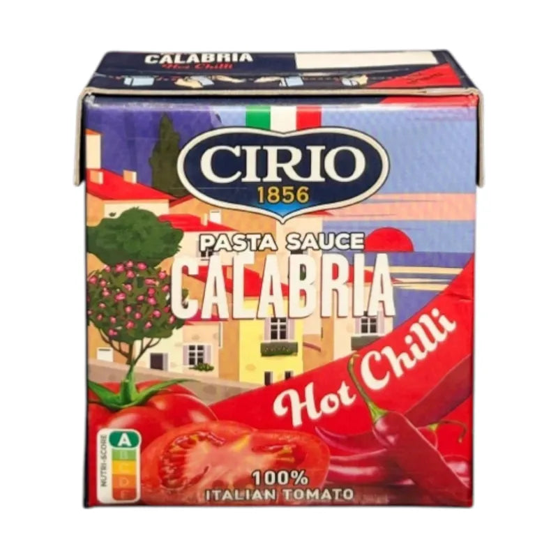 Cirio Pasta Sauce jar from Cirio dry grocery collection, featuring a label with Italian ingredients and branding.