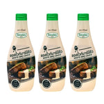 Develey White BBQ Sauce in a jar, showcasing creamy white sauce with label and lid, ideal for grilling and dipping.
