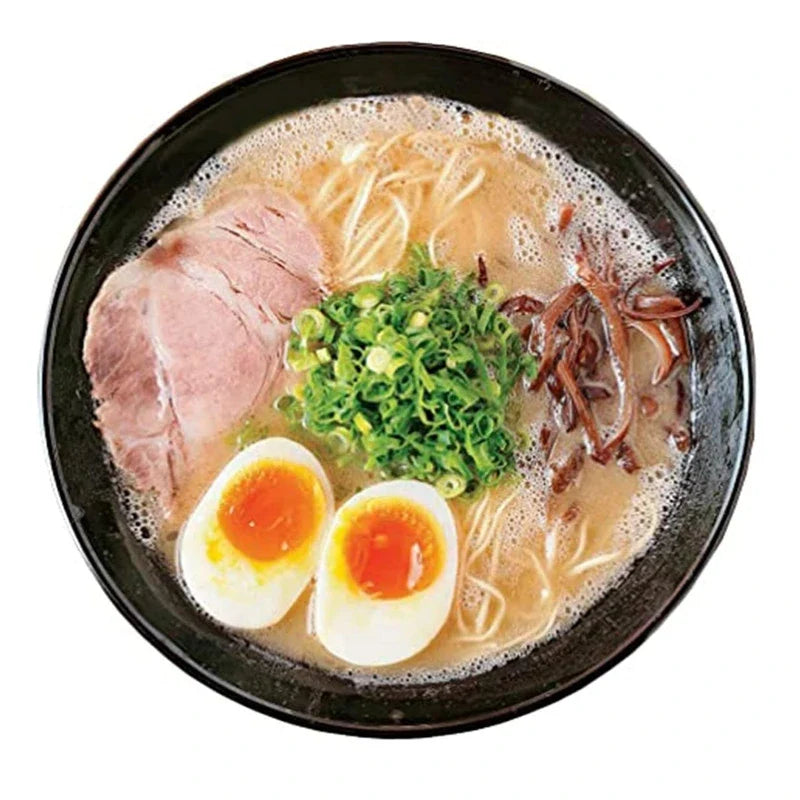 Nihon Shokken Tonkotsu Ramen Soup semi-processed thick broth in a package, ready for cooking and adding rich flavor to ramen.