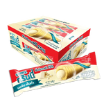 GRINNY milk-coated snack filled with cream, 15g, a dry grocery confectionery item with a smooth, creamy center and chocolate coating.