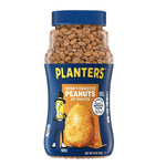PLANTERS dry honey roasted peanuts with coating and sea salt in 453g package, snackable dry grocery confectionery product