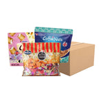 Assorted Nezline Tubbap Snacks with various nut flavors in colorful packaging, featuring a mix of nuts and confectionery treats.