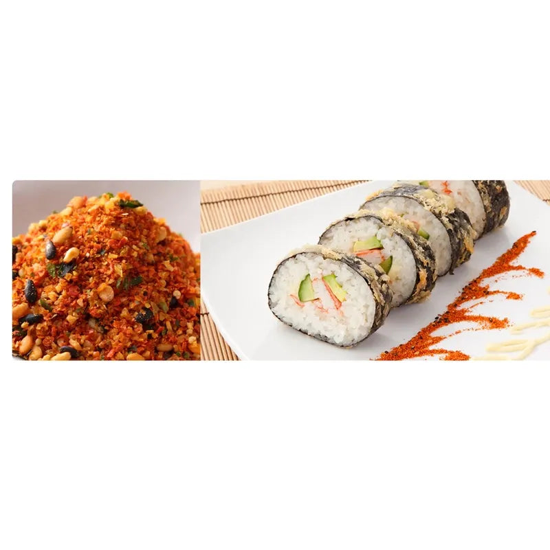 S & B Marco Polo Shichimi Togarashi assorted chili pepper powder in a spice jar, traditional Japanese dry grocery product.