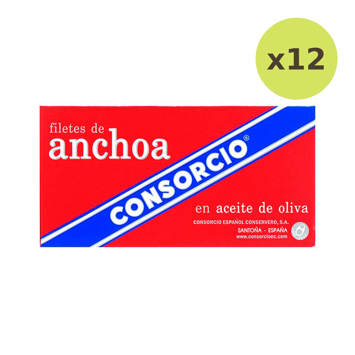 Consorsio Anchovies In Olive Oil 45 g – 12 Packs