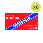 Consorsio Anchovies In Olive Oil 45 g – 6 Packs