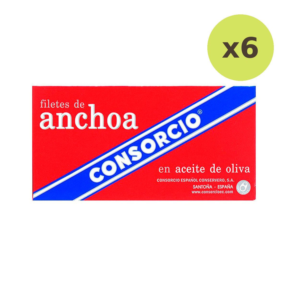 Consorsio Anchovies In Olive Oil 45 g – 6 Packs
