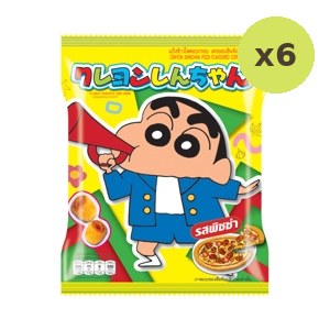 Crayon Shinchan Chan Pizza Flavoured Corn Snacks 45 g – 6 Packs