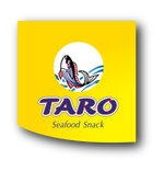 Taro Fish Snack HOT Chilli flavored 50g pack, crispy seafood snack from TARO, ideal for spicy snack lovers.