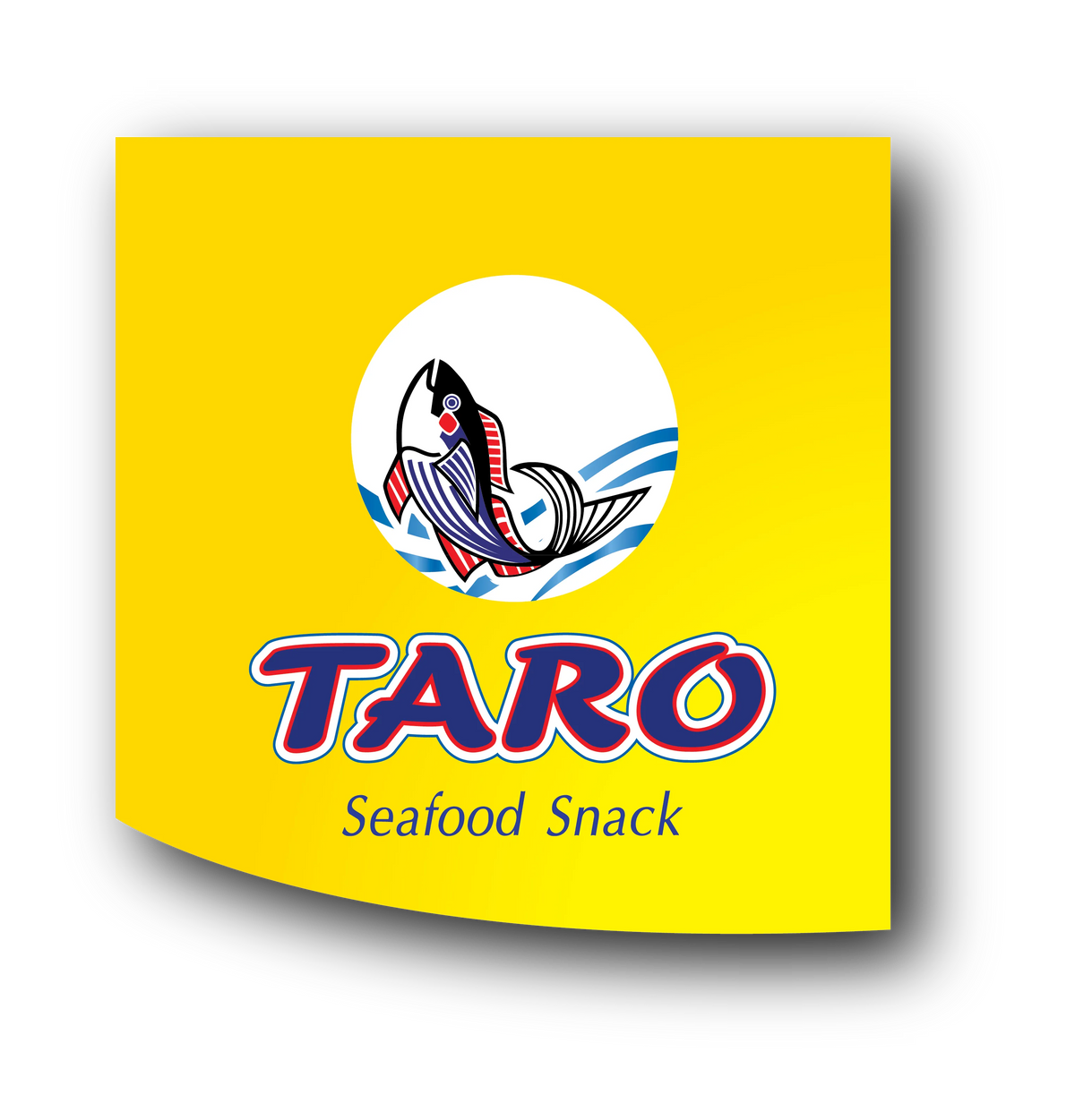 Taro Fish Snack HOT Chilli flavored 50g pack, crispy seafood snack from TARO, ideal for spicy snack lovers.