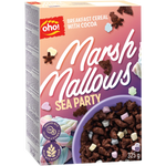 Oho Breakfast Cereal Sea Party box with colorful cartoon sea creatures on the front, ideal for a fun breakfast.