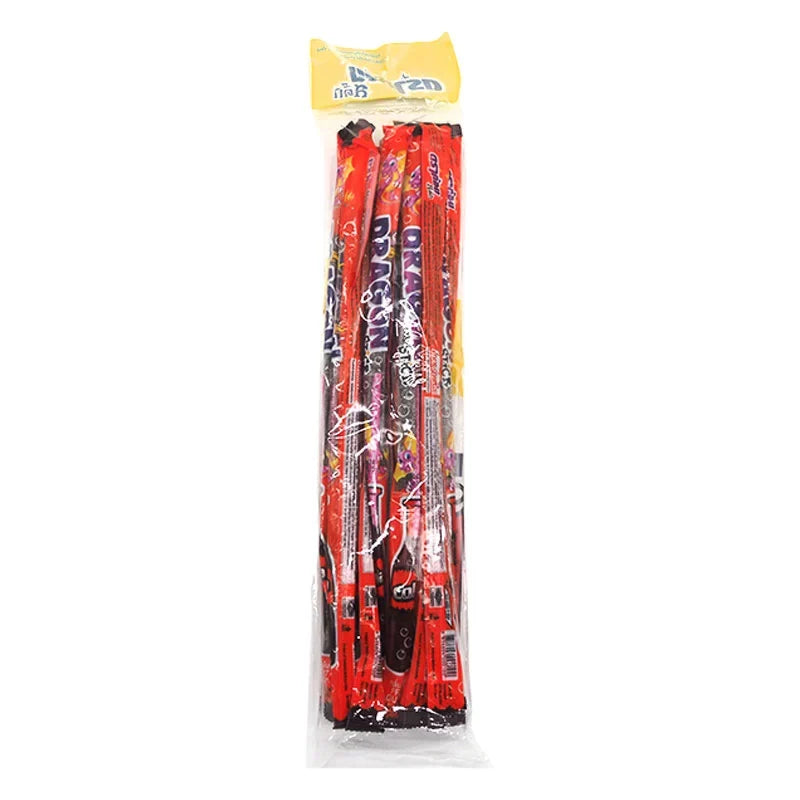 Dragon Tongue Stick Gummy Cola 22g, chewy candy snack with cola flavor from DRAGON TONGUE, shown in a clear close-up image.