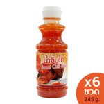 J-LEK Jae Lek Chicken Sauce in a 245g plastic bottle, ideal for dry grocery use and cooking.