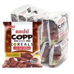 Copp Cereals Chocolate 17g snack pack, dry grocery product with chocolate-flavored cereal in individual packaging.