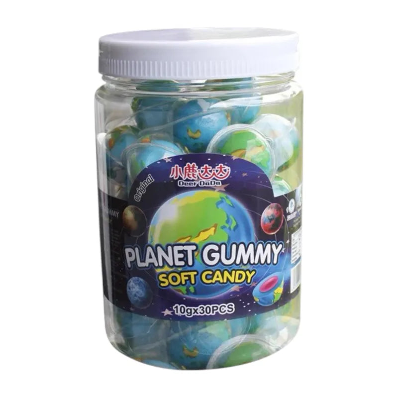 Colorful Nezline Soft Candy Gummy snacks in a clear bowl, showcasing their vibrant, chewy confectionery texture.