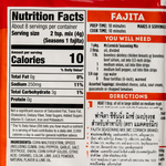 McCormick Fajitas Seasoning Mix in a spice packet for flavorful Mexican fajitas and stir-fry dishes.