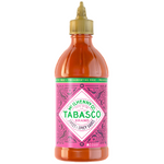 Bottle of Tabosco Sweet & Spicy Sauce with vibrant label, showcasing the grocery product on a white background.