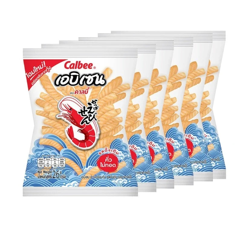 Ebisen Original Flavor snack packets, dry grocery product from EBISEN brand, featuring crispy, seasoned Japanese snack bags.