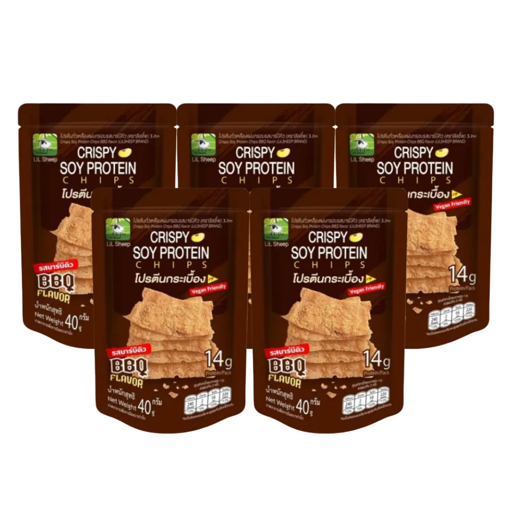 Lilsheep Lil Cheep Protein BBQ Snacks in 40g package, featuring BBQ-flavored confectionery bites with sheep-themed branding.