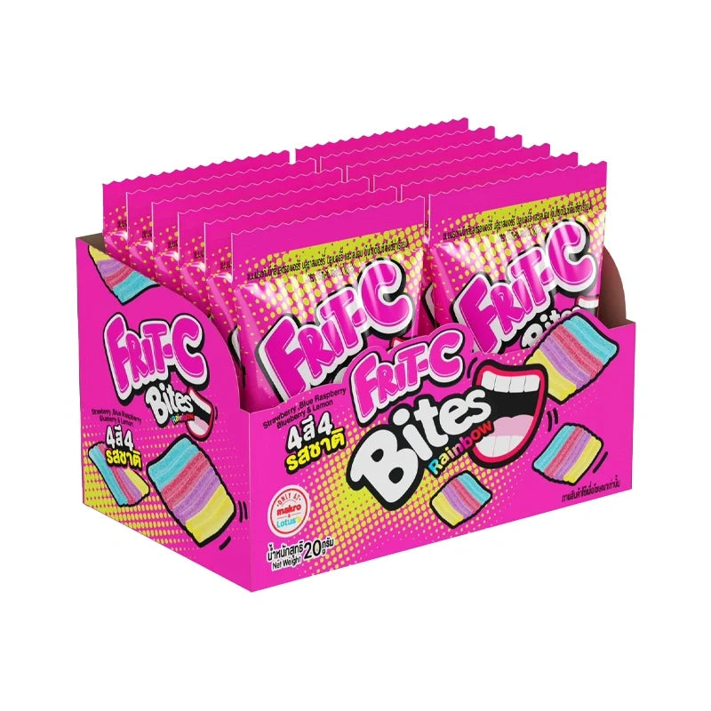 FRIT-C Frit-c Gummy Rainbow Bites in a 20g pack, colorful chewy confectionery snack from the dry grocery and confectionery category.