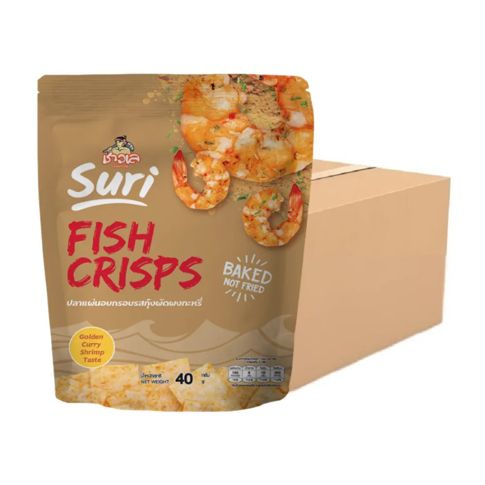 Chaolay Fish Crisps 40g snack pack, colorful packaging, crispy fish snack, ideal for confectionery and snack lovers.