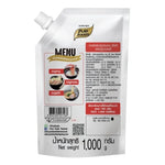 Dry grocery image of PURE FOODS Tonkotsu Soup 1kg packaging, showcasing the Japanese-style instant soup mix in a sealed bag.