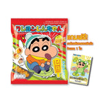 Shinchan Crispy Corn Chicken Karaage snack pack, 11g x12, dry grocery snack with crunchy, flavorful chicken popcorn pieces.