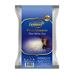 Gingtong Sao Hai rice Kingthong 5kg, dry grocery product, showing a bag of specially selected Thai rice with branding and packaging details.