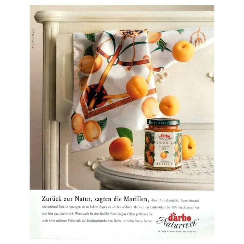 Jar of Darbo Apricot Double Fruit spread, 200g, with visible apricot pieces and smooth jam texture.