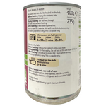 Sainsbury's black beans in water, canned grocery product showing the label and can design.