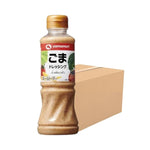 Yamamori roasted sesame salad dressing bottle, 220ml, no MSG, in a pack of 24, for dry grocery and salad preparation.