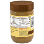 Creamy Jif Natural Peanut Butter with honey in a jar, showing the smooth texture and golden honey swirl inside.
