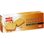 Whole wheat Bissin Cracker confectionery snack with crispy texture, displayed on a white background.