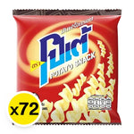 Crispy POTAE Potae Potato Snack 13g, dry grocery snack pack, crunchy snack confectionery, stacked in a bowl