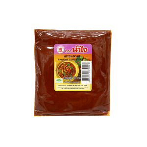 Nam Jai Panang curry paste jar from the grocery product line, showcasing the authentic Thai curry paste with vibrant label and packaging.