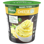 Packet of Knorr Mashed Potato Cheese instant mix, showing the branded packaging and product label.